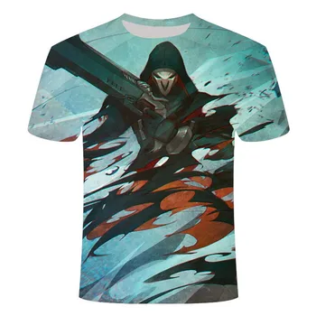 2020 e-športne igre Overwatch 3DT majica moški modi e-šport bojišču moška t-shirt igra vzorec 3D krog vratu oblačila