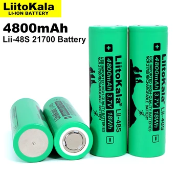 2020 LiitoKala Lii-48S 3,7 V 21700 4800mAh li-lon Akumulatorska Baterija Za 9,6 moč 2C Stopnja Praznjenja ternary litijeve baterije