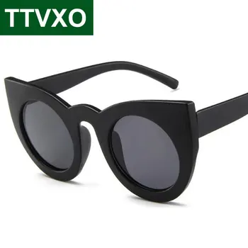 2020 Nova Mačka Oči Za Ženske Modni sončna Očala blagovne Znamke Moških Letnik Black Oversize Cateye Očala Očala Seksi UV400