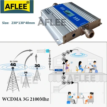 2020 Novo!! ALC 2100Mhz 3G Ojačevalnik UMTS (Band 1) 2100MHz Mobilnega Signala Booster 3G Glasovnih Podatkov 3G GSM Signal Repetitorja