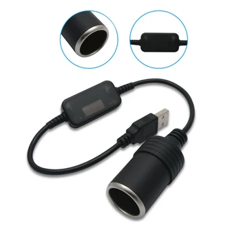 2020 Vroče Prodaje USB Za Avto Moč Cigaret, Cigar Lažji 5V-12V Vtičnico za Polnilnik 12V Adapter Kabel popolnoma Nova In Visoke Kakovosti