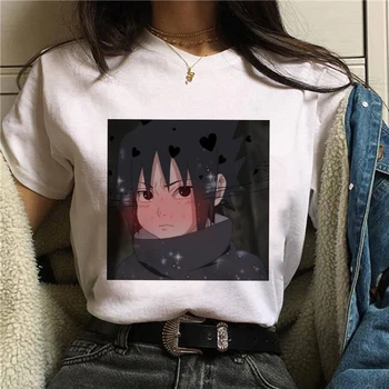 2021 Novi Japonski Anime Naruto Kul Ženske Tshirt Uchiha Sasuke Tshirt Ulične Grafični Svoboden Nekaj Smešno Vrhovi Vintage T-shirt
