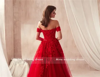 2021 Savdska Arabija Slog Off Ramo Cut Krilo Design Vino Rdeča Prom Halje s Kristali Večerno Obleko Vestido De Noche