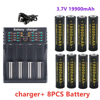 2021S Novo 18650 baterijo 3,7 V 19900mAh polnilna liion baterija za Led svetilko, baterije 18650 baterijo Debelo +USB polnilec