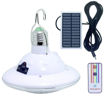 22 LED Solarna Svetilka Power Prenosni USB Polnilna LED Luči Tabor Notranji Vrt Zasilne Razsvetljave, Daljinski upravljalnik Solar Sijalke A