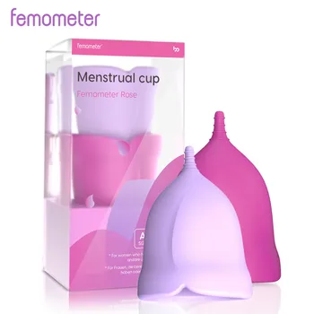 2Pcs/Set Femometer Sterilizacijo Menstrualne Skodelice Medicinskega Silikona Higieno Trajnostni Tampon Alternativa