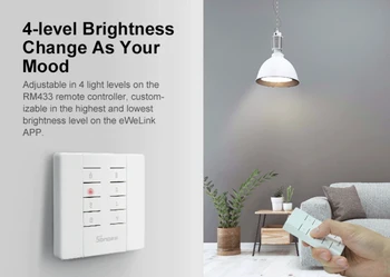 3/2/1 Kos SONOFF D1 Wifi Smart stikalo za kratke luči Stikalo DIY Smart Home Mini Stikalo Modul Prilagodite Svetlost Svetlobe APLIKACIJO Glasovni Daljinski upravljalnik