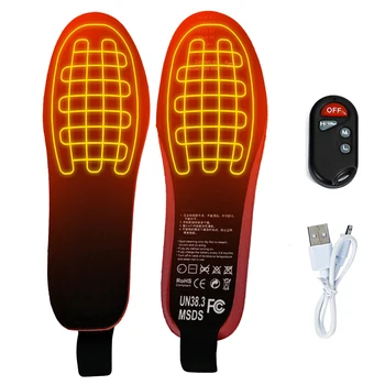 3,7 V 2100 MA Polnilna Ogrevano Vložek Z Daljinskim upravljalnikom Unisex Zimske Toplejše Noge USB Polnjenje EVA Električne Grelne Blazine