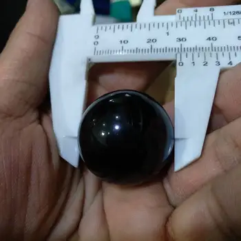3 cm, Črni OBSIDIAN Področju Naravne Obsidian Kristalno Kroglo 4pcs