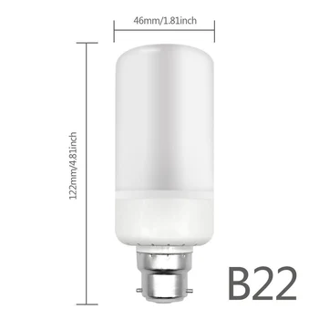 3 Način E27 B22 E26 LED lučka Plamen Učinek Ogenj Žarnice 5W Utripanja Posnemanje plamen Luči 1300K 1800K-2200K