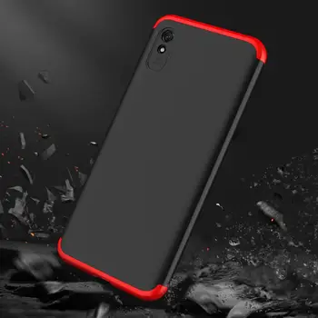 360 Popolno Zaščito Trdega PC Ohišje Za Xiaomi Redmi 9A Kritje shockproof primeru Za Redmi 9A primeru Telefon + Telefon stekla Film Redmi 9A