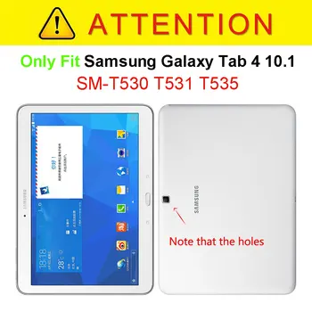 360 Vrtljivo stojalo ohišje za Samsung Galaxy Tab 4 10.1 SM-T530 SM-T531 SM-T535 Kritje funda za Samsung Galaxy Tab 4 10.1 Pero+Film