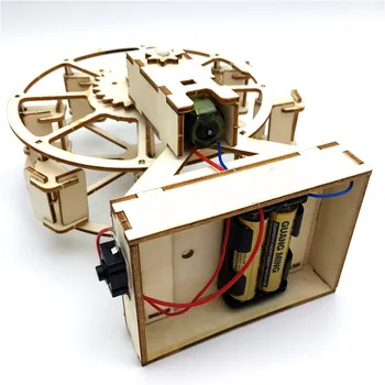 3D DIY Električna Plovila Ferris Wheel Puzzle Lesene Model Inženiring Gradbeni Sklopi Znanost Izobraževalne Igrače Za Otroke, Otroci