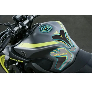 3D motociklistična Gel Rezervoar za Gorivo Pad Nalepka za Tank Pad Nalepke Ploščica Strani Plin Kolena Oprijem Protector Za YAMAHA MT 09 mt09
