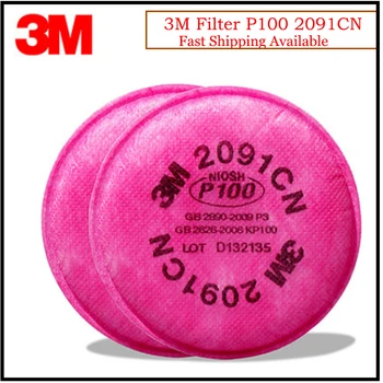 3M 2091 Originalni Filter za Delce P100 Zaščita Dihal Visoko Učinkovitost Filtra z Uporabo 3M Masko LT044