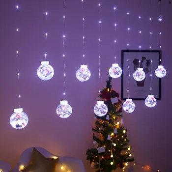 3M LED Zavese Bakrene Žice Niz Luči 220V EU Božič Garland Vila Lučka za svate Novo Leto Spalnica Dekoracijo Božič