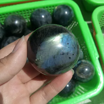 4,2 cm modra svetloba labradorite quartz crystal ball Naravnih labradorite kristalno kroglo zdravljenja kot darilo
