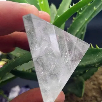40 mm naravnih pregleden quartz crystal piramida duhovno čakro terapija A012