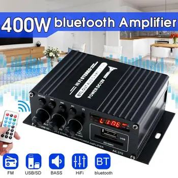 400W Bluetooth Hi-fi Ojačevalnik Mini Audio Digital Stereo FM AMP Daljinski upravljalnik Avto Amplificador Domači Kino Ojačevalec