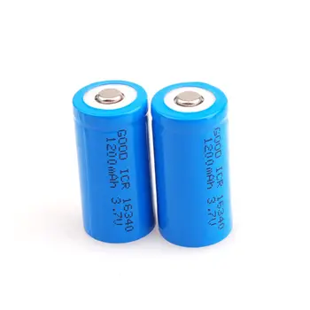 4pc 16340 3,7 V 1200mAh CR123A Polnilna Litij-ionska Baterija za LED Svetilko, Baklo +Potovalni Polnilnik Za 16340 CR123 Batteria