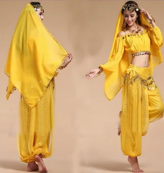 4pcs/Set 2020 Nov Prihod Seksi Orientalski Ples Trebuh Obleke za Ženske, ki Plešejo Poklic bellydance Kostume Načrta za Ženske