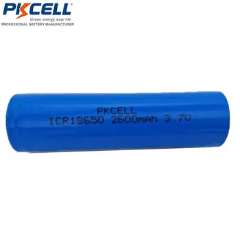 500PC PKCELL PIS 18650 Litijeve baterije 3,7 V 2600mAh 18650 li-ionska Baterija za Polnjenje ravno Top za Svetilko