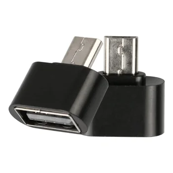 50pcs Mikro USB za USB2.0 OTG Širitev Napajalnik, Kovinsko Ohišje Za Mobilni Telefon V8 Vmesnik Za Največ 5 pin Micro USB Smart PhoneUM