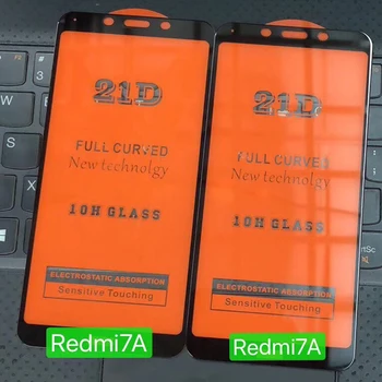 50pcs/veliko 21D Screen Protector Za Xiaomi Redmi Opomba 8 T 8 Pro 7 Pro Note9Pro Max Polno Kritje Kaljeno Steklo Film O Redmi 8 7 7A
