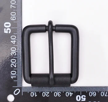 50X53MM (Notranji 34 mm) Pravokotni Zlitine Pin Eno Vile Roller Črna Sponke za Usnje Pasu 1-1/2