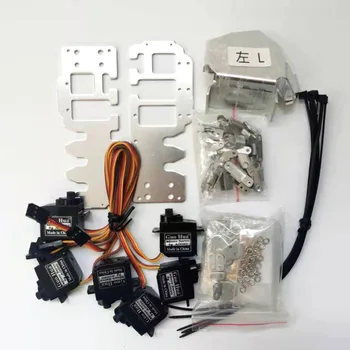 5DOF Kovinski Robot Roki/Pet Prstov/Mini Bionic/Gripper/Srebrna/DIY