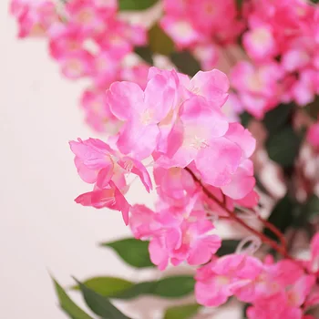 5pc/veliko Lažnih Češnjev Cvet Drevo poceni Sakura cvetje Veje Umetno Cvetje Svilena Poroka doma Dekoracijo Sten Cvet