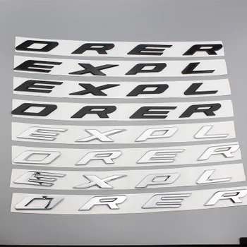 5X 3D EXPLORER Osnovnih Črk Kapuco Emblem Chrome Logotip Značko Nalepke Za leto 2011 2012 2013 2016 Ford Explorer Šport