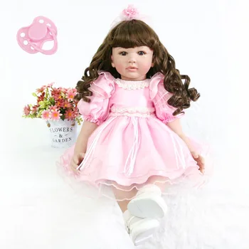 60 cm Silikonski Prerojeni Baby Doll Igrača 24