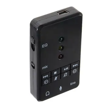 7.1 Kanalni Zunanje USB2.0 Zvočne Kartice z 3,5 mm Slušalke Mikrofon Zvočna kartica 3D