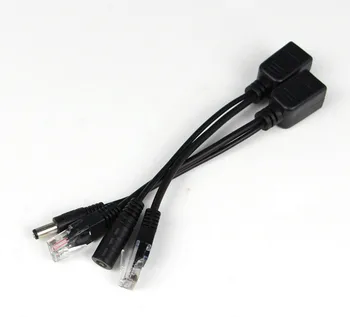 8pcs(4pairs) POE Adapter kabel Konektorji Pasivni Napajalni kabel Ethernet PoE Adapter RJ45 Injektor + Delilnik Kit 12V 24V 36V