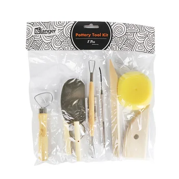 8Pcs Set Orodja za Modeliranje Obrti Lončenine Orodje Lesa Nož Klasičnih 8 Delni Set Gline, Keramike Praktično
