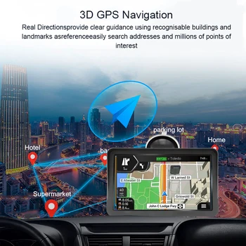9-Palčni Avto GPS Navigacija 256MB Bluetooth 8GB avin Tovornjak Navigator sistema GPS Sat Nav FM Pogled od Zadaj Kamero Rusija 2020 Evropi Zemljevid