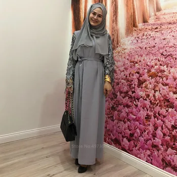 Abaya 2020 Tassel Muslimansko Obleko Ženske Hidžab Obleko Islamska Oblačila Turški Tam Kaftan Molitev Malezija Dubaj Dolg Rokav Thobe Stranka