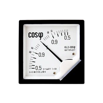AC COS Kazalec Faktor Moči Meter 6L2-COS Plošči merilnik AC220V AC380V 5A Fazi Meter