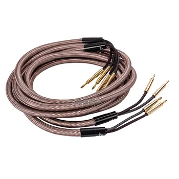 Accuphase 1 parov High fidelity zvočniški kabel 4 v 4 od banana vtič eno crystal baker vročina avdio priključni kabel