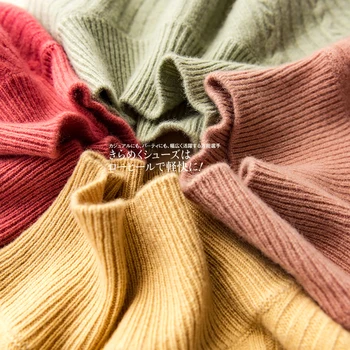 Adishree 2020 ženska pozimi puloverje jeseni pleteni Puloverji Visoke Kakovosti Toplo Ženski zadebelitev Turtleneck