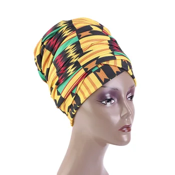 Afriške Vzorec Žensk Headscarf Bonnet Muslimanske Ženske Turban Hidžab Kape Islamske Šal Turban Pokrovu Motorja, Postane Vroče Dame Ovijte Glavo, Rute