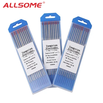 ALLSOME Volframove Elektrode za Varjenje Elektrode 1.0 1.6 2.0 2.4 3.0 3.2 4.0 mm WT20 WC20 WL15 WZ8 WP WY20 Tig Palice HT2457-2498