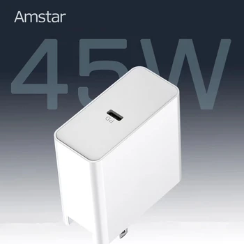 Amstar 45W PD Polnilnik PD3.0 2.0 Hitro Polnjenje 3.0 USB-C Power Adapter za iPhone 11 Pro Max X XR XS Max Macbook USB-C Prenosniki