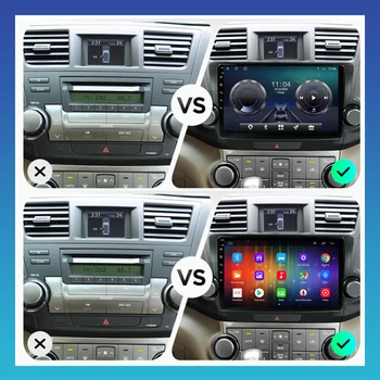 Android 10.0 avtoradia Za Toyota Highlander 2 XU40 2007-2013 GPS Multimedijski Predvajalnik Samodejno Igralec Carplay 6 G 128G DSP Ni 2din DVD