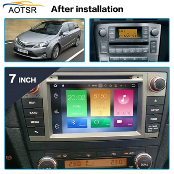 Android 9.0 Avto DVD Predvajalnik Večpredstavnostnih Vodja enote Za Toyota T27 Avensis 2009-Auto PC Radio, GPS Navigacijo Video Audio 4G RAM