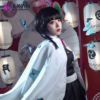 Anime Demon Slayer Cosplay Kostum Kimetsu Ne Yaiba Kanao Tsuyuri Kanawo Kimono Bitka Obleko Ekipa Enotna Ženske Halloween Kostum