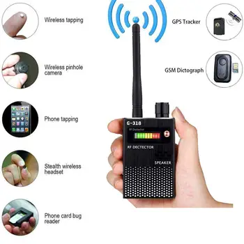 Anti Brezžične Fotoaparat Detektor Rf Mobilni Telefon Signal Detektorja Naprave Sledilnega Finder WiFi Bug Finder Radijski Odkrivanje