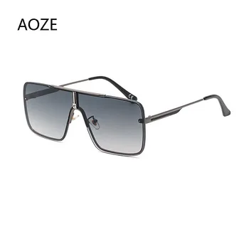 AOZE 2020 Luksuzni Retro Kvadratnih sončna Očala Ženske blagovne Znamke Oblikovalec sončna Očala Kovinski Crossocheilus Visoko Kakovostna sončna Očala za Moške UV400