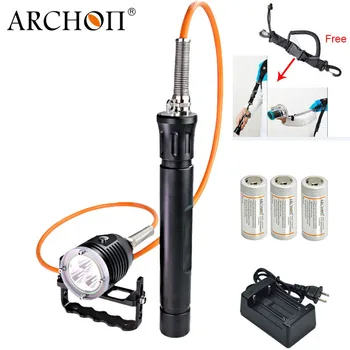 ARCHON DH30-II updat dh30 Potapljaško Svetilko Posoda za Potapljanje Potapljaška LED svetilka Strokovno Podvodna Luč, Svetilka